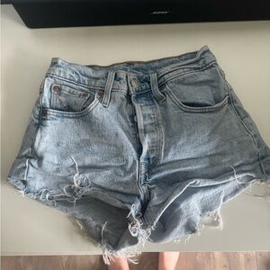 Levi's 501 Light Blue Jean Shorts